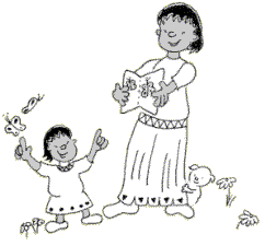 Illustration by Andrea Elovson, from The Kindergarten Survival Handbook