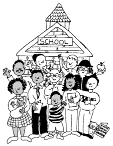 Illustration by Andrea Elovson, from The Kindergarten Survival Handbook